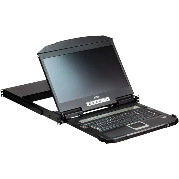 מתג KVM עם מסך LCD ATEN CL3884NW 4-Port USB HDMI Multi-View 18.5" LCD CL3884NW צבע שחור