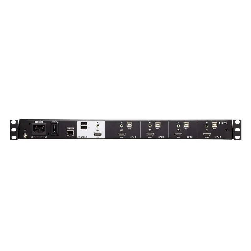 מתג KVM עם מסך LCD ATEN CL3884NW 4-Port USB HDMI Multi-View 18.5" LCD CL3884NW צבע שחור