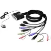 KVM switch ATEN CS692 2PORT USB HDMI CABLE KVM CS692 Color:black