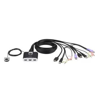 KVM switch ATEN CS692 2PORT USB HDMI CABLE KVM CS692 Color:black