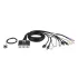 KVM switch ATEN CS692 2PORT USB HDMI CABLE KVM CS692 Color:black