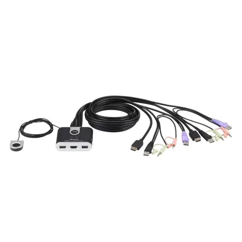 KVM switch ATEN CS692 2PORT USB HDMI CABLE KVM CS692 Color:black