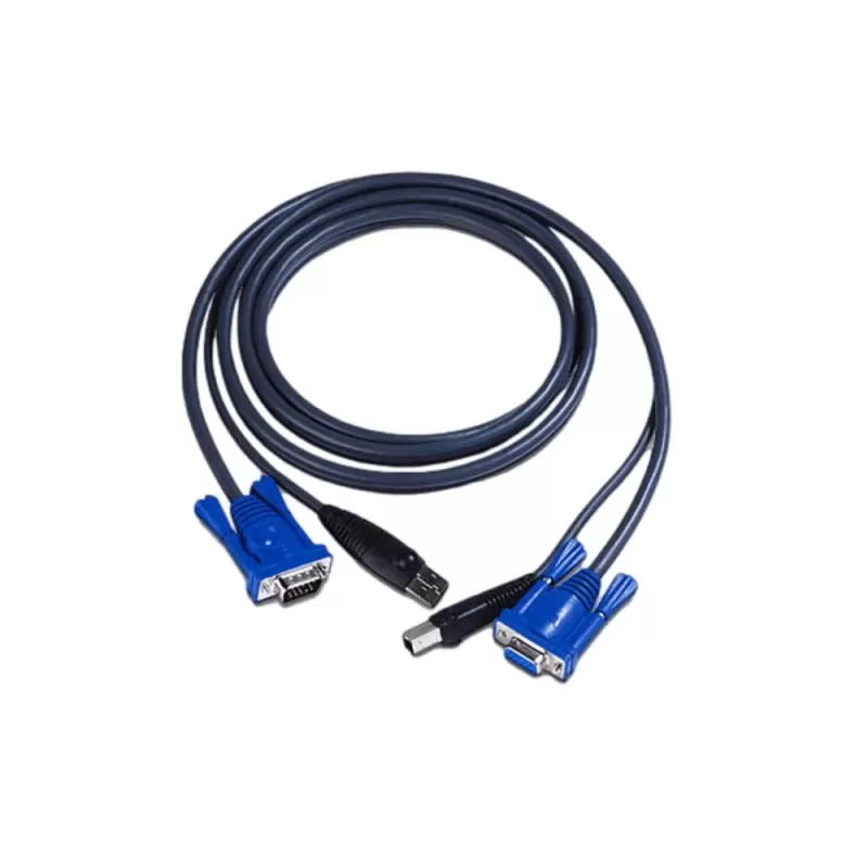 כבל KVM ATEN 2L-5002U 1.8M USB KVM Cable 2L-5002U 1.8M USB KVM Cable ATEN Black צבע שחור