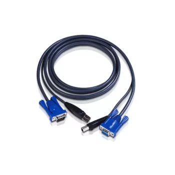 KVM Cable ATEN 2L-5002U 1.8M USB KVM Cable 2L-5002U 1.8M USB KVM Cable ATEN Black Color:black