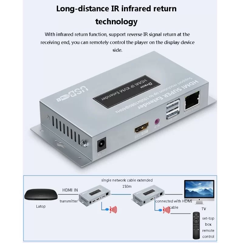 Удлинитель KVM Gold Touch HDMI Extender Sender with IR HDMI-150KVM-OTM-S