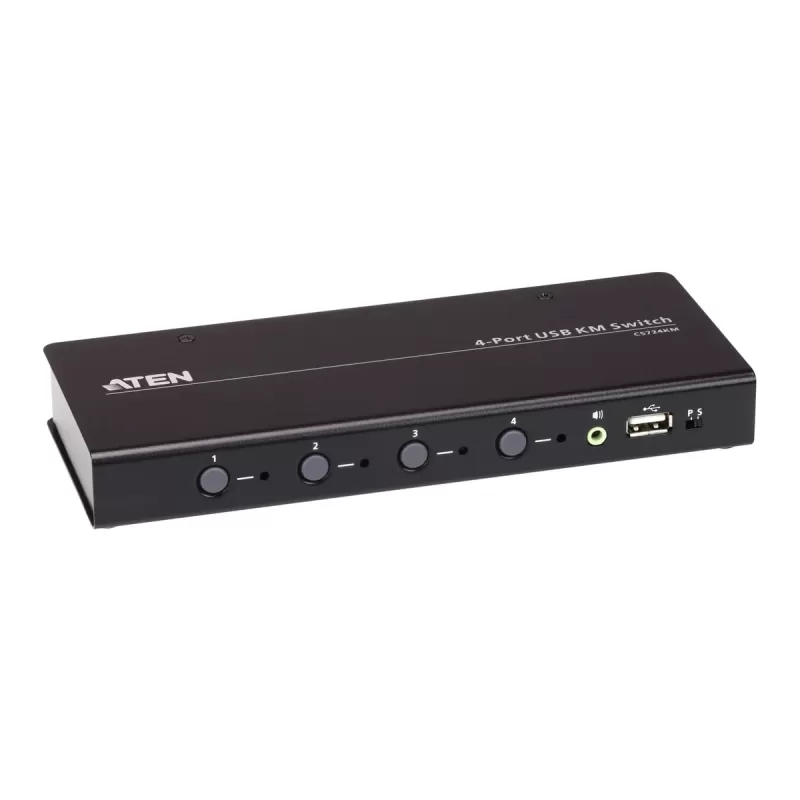 Switch KM ATEN CS724KM 4-Port USB Boundless CS724KM Color:black Switch KM ATEN CS724KM 4-Port USB Boundless CS724KM Color:black