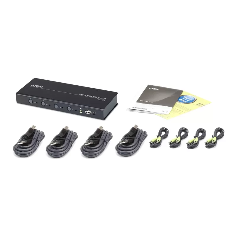 Switch KM ATEN CS724KM 4-Port USB Boundless CS724KM Color:black Switch KM ATEN CS724KM 4-Port USB Boundless CS724KM Color:black