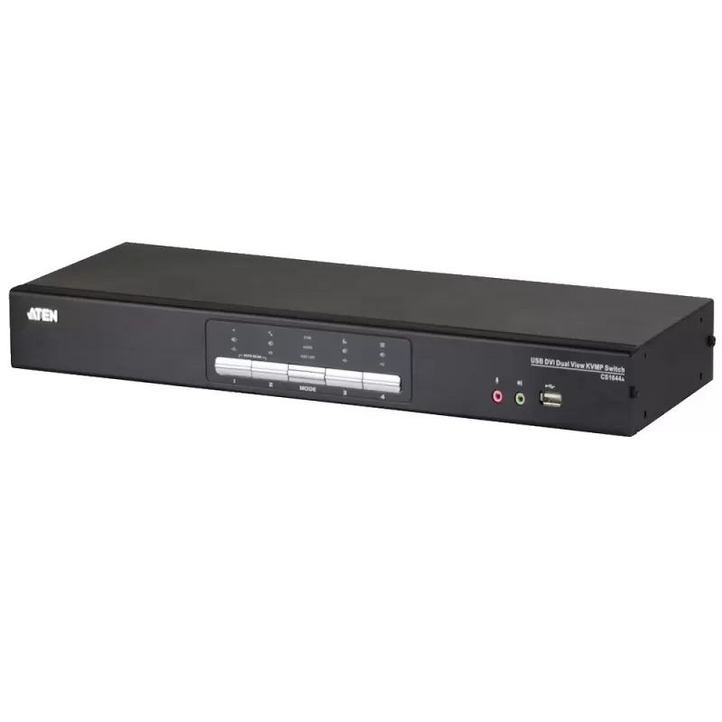 מתג KVM ATEN CS1644A 4Port USB DVI D.View KVM CS1644A צבע שחור מתג KVM ATEN CS1644A 4Port USB DVI D.View KVM CS1644A צבע שחור