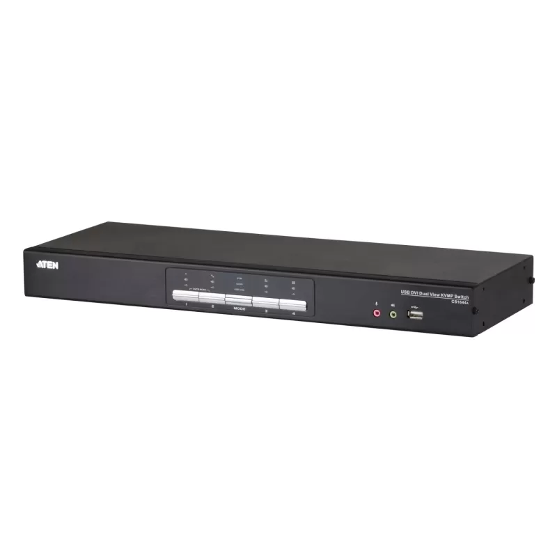 מתג KVM ATEN CS1644A 4Port USB DVI D.View KVM CS1644A צבע שחור מתג KVM ATEN CS1644A 4Port USB DVI D.View KVM CS1644A צבע שחור