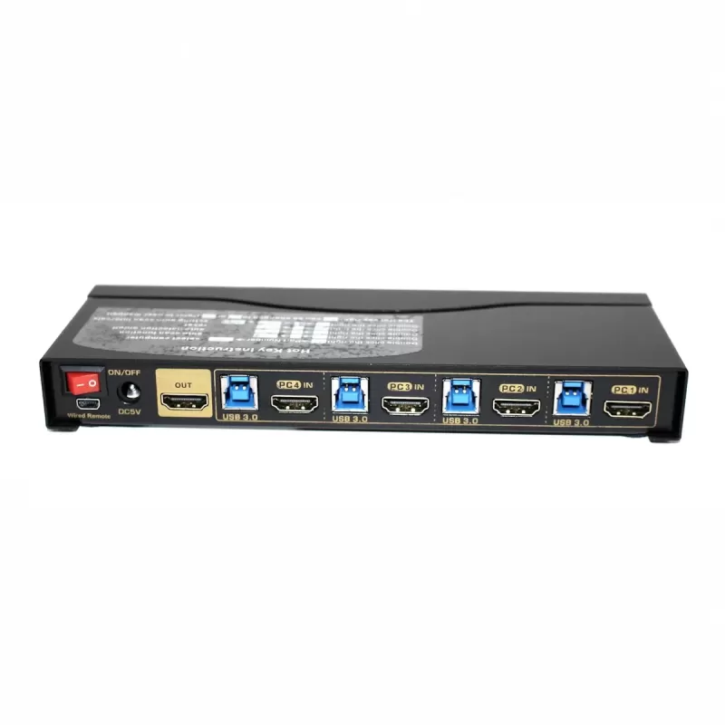 KVM switch Gold Touch 4 Ports HDMI2.0 KVM Switch KVM-HDMI-4-4K60C