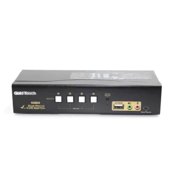 KVM-переключатель Gold Touch 4 Ports Dual HDMI KVM Switch KVM-HD-4-2