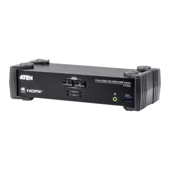 מתג KVM ATEN CS1822 2-Port USB 3.0 4K HDMI KVMP CS1822 צבע שחור