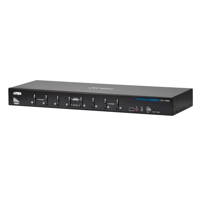 KVM switch ATEN CS1788 8P KVM 19" USB DVI D.Link CS1788