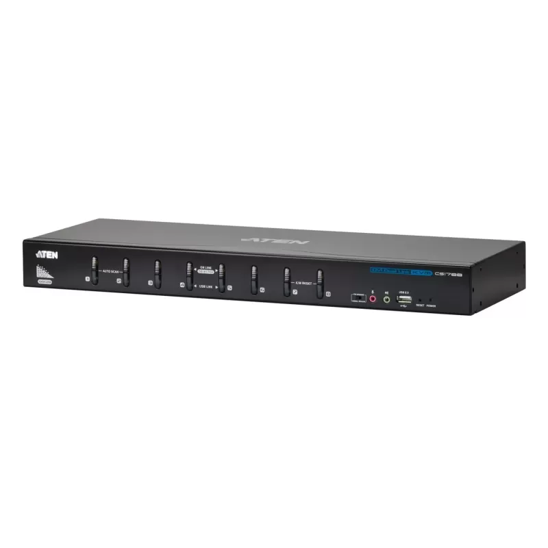 KVM switch ATEN CS1788 8P KVM 19" USB DVI D.Link CS1788