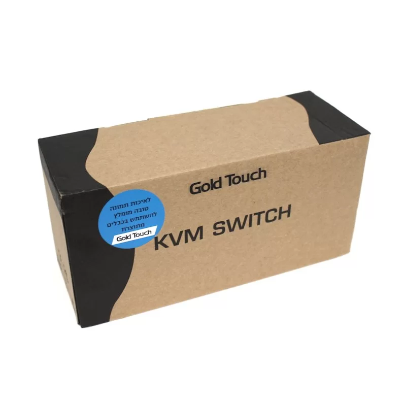 מתג KVM Gold Touch 2 Port Dual DP KVM Switch KVM-DP-2-2 מתג KVM Gold Touch 2 Port Dual DP KVM Switch KVM-DP-2-2
