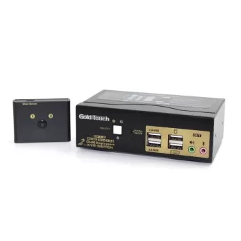 KVM-переключатель Gold Touch 2 Port Dual DP KVM Switch KVM-DP-2-2