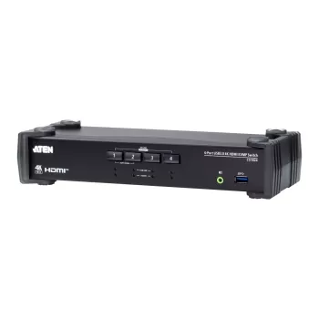 מתג KVM ATEN CS1824 4-Port USB 3.0 4K HDMI KVMP CS1824 צבע שחור