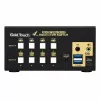 מתג Gold Touch Dual monitor Displayport KVM swtich – 4 Ports KVM-DPHD-4-2