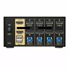 מתג Gold Touch Dual monitor Displayport KVM swtich – 4 Ports KVM-DPHD-4-2