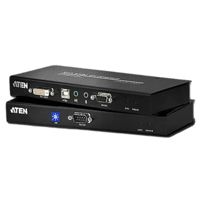מתג KVM ATEN CE600 DVI-D 2XCAT5 KVM EXTENDER CE600