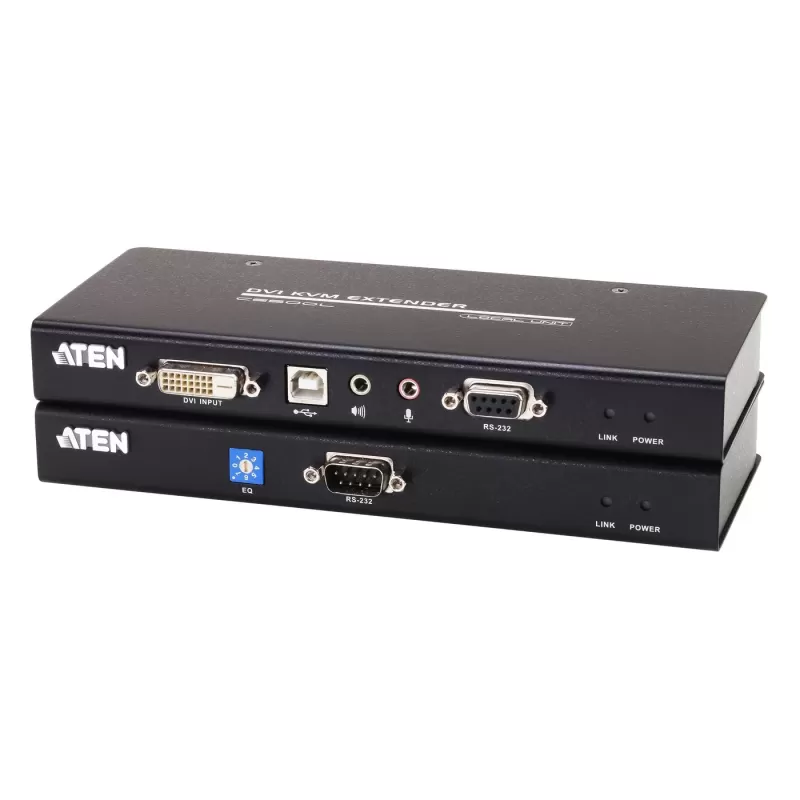 מתג KVM ATEN CE600 DVI-D 2XCAT5 KVM EXTENDER CE600