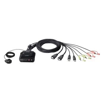 KVM switch ATEN CS22H 2 Port 4K HDMI USB KVM CS22H Color:black