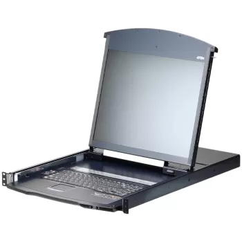מתג KVM עם מסך LCD ATEN KL1116VN 16-Port Cat5 KVM over IP 19" KL1116VN צבע שחור