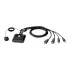 KVM-переключатель ATEN CS22HF 2-Port USB FHD HDMI Cable KVM CS22HF Цвет:чёрный