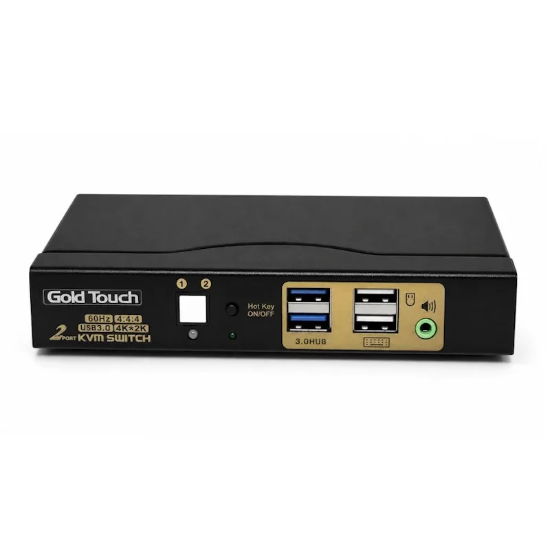 KVM-переключатель Gold Touch 2 Ports HDMI KVM Switch KVM-HDMI-2-4K60 KVM-переключатель Gold Touch 2 Ports HDMI KVM Switch KVM-HDMI-2-4K60