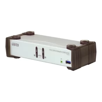 מתג KVM ATEN CS1912 2-Port USB 3.0 DisplayPort KVMP CS1912 צבע כסוף