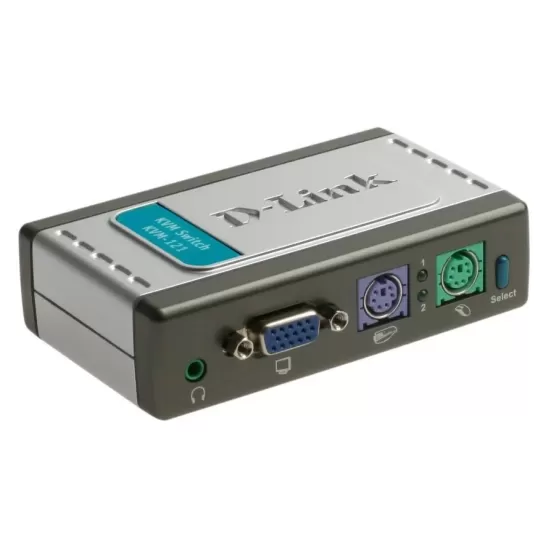 מתג D-Link KVM SWITCH 2 PORT PS/2 + AUDIO KVM-121