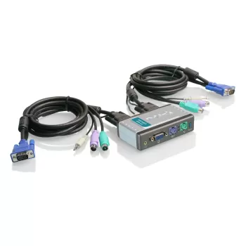 מתג D-Link KVM SWITCH 2 PORT PS/2 + AUDIO KVM-121
