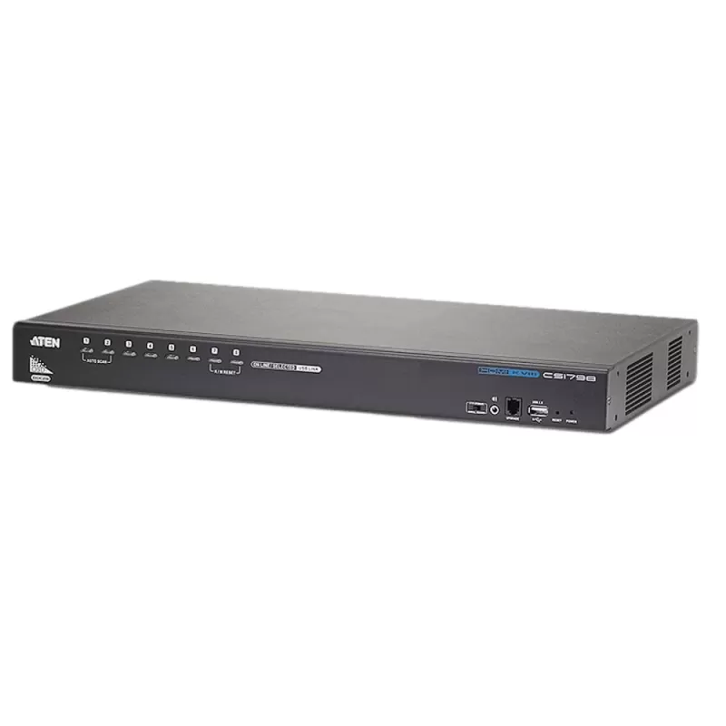 מתג KVM ATEN CS1798 8-PORT USB HDMI 19" KVM CS1798 צבע שחור