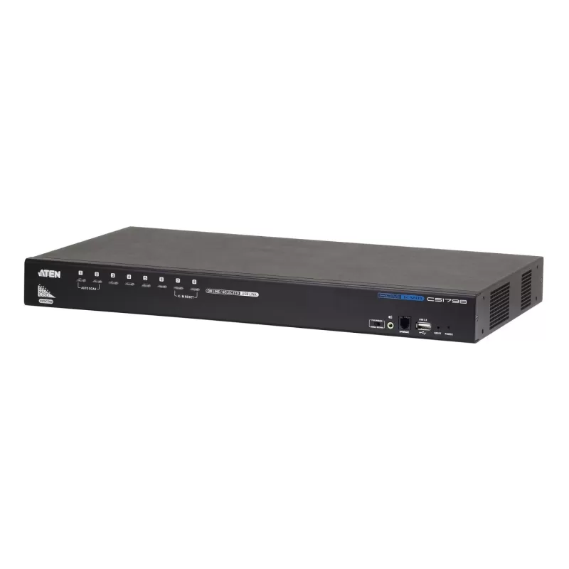 מתג KVM ATEN CS1798 8-PORT USB HDMI 19" KVM CS1798 צבע שחור