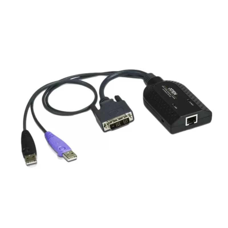 KVM-переключатель ATEN USB DVI Virtual Media KVM Adapter KA7166 KA7166 Цвет:чёрный