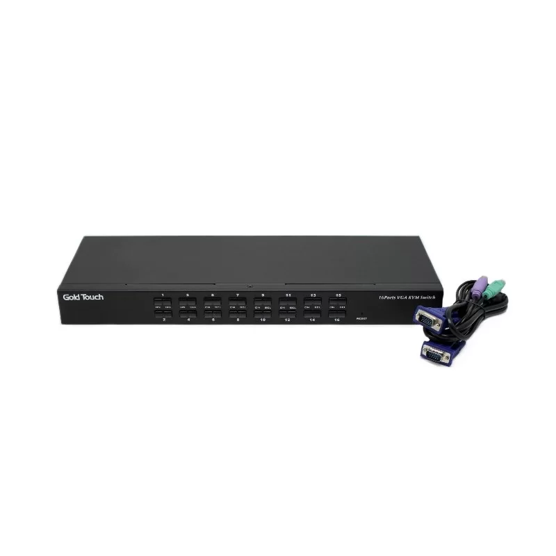 מתג KVM Gold Touch 16 Ports VGA KVM Switch KVM-VGA-16