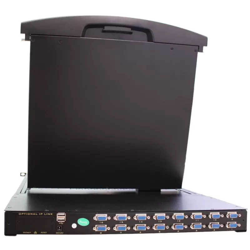 מתג KVM עם מסך Luggar 17" Rackmount LCD KVM Switch (16 Ports) HI-KVM16-17M מתג KVM עם מסך Luggar 17" Rackmount LCD KVM Switch (16 Ports) HI-KVM16-17M