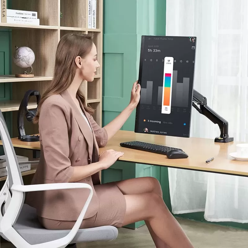 זרוע שולחנית למסך מחשב North Bayou Desk Mount Stand Full Motion Swivel Monitor Arm with Gas Spring for 17-30''Monitors(Within 4.4lbs to 19.8lbs) זרוע שולחנית למסך מחשב North Bayou Desk Mount Stand Full Motion Swivel Monitor Arm with Gas Spring for 17-30''Monitors(Within 4.4lbs to 19.8lbs)