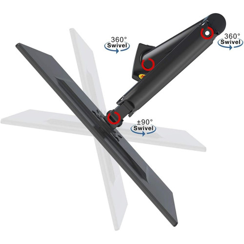 Desktop arm for computer monitor North Bayou Desk Mount Stand Full Motion