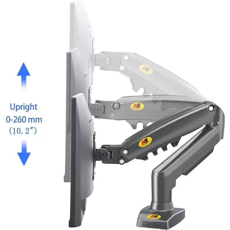 זרוע שולחנית למסך מחשב North Bayou Desk Mount Stand Full Motion Swivel Monitor Arm with Gas Spring for 17-30''Monitors(Within 4.4lbs to 19.8lbs) זרוע שולחנית למסך מחשב North Bayou Desk Mount Stand Full Motion Swivel Monitor Arm with Gas Spring for 17-30''Monitors(Within 4.4lbs to 19.8lbs)