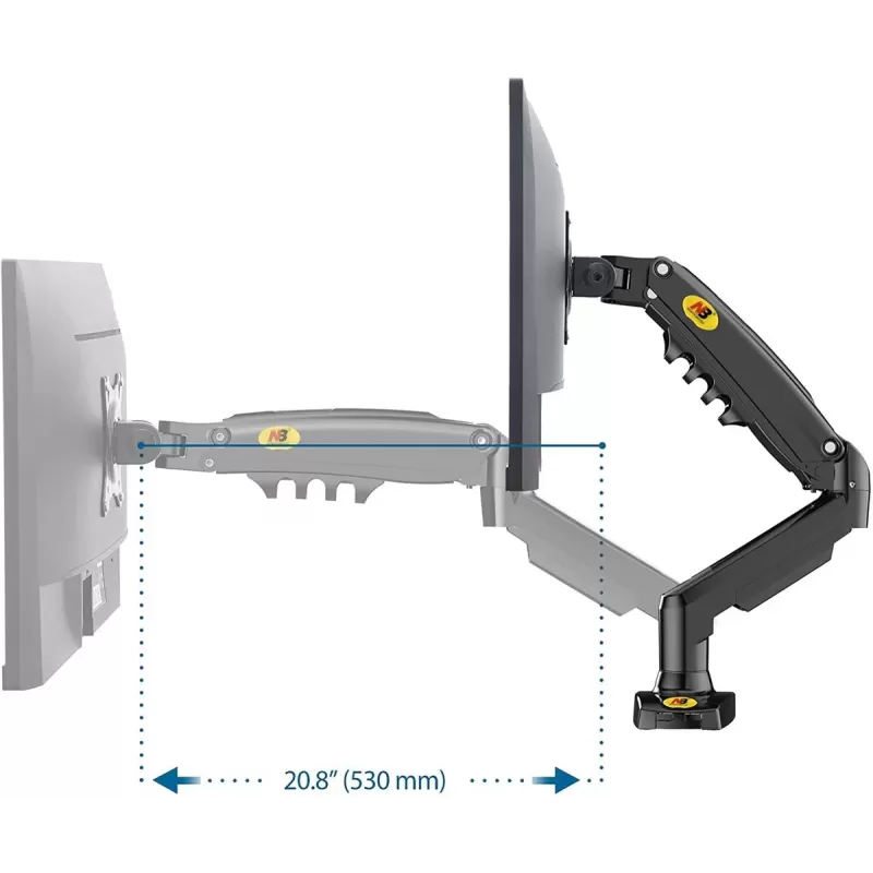 זרוע שולחנית למסך מחשב North Bayou Desk Mount Stand Full Motion Swivel Monitor Arm with Gas Spring for 17-30''Monitors(Within 4.4lbs to 19.8lbs) זרוע שולחנית למסך מחשב North Bayou Desk Mount Stand Full Motion Swivel Monitor Arm with Gas Spring for 17-30''Monitors(Within 4.4lbs to 19.8lbs)