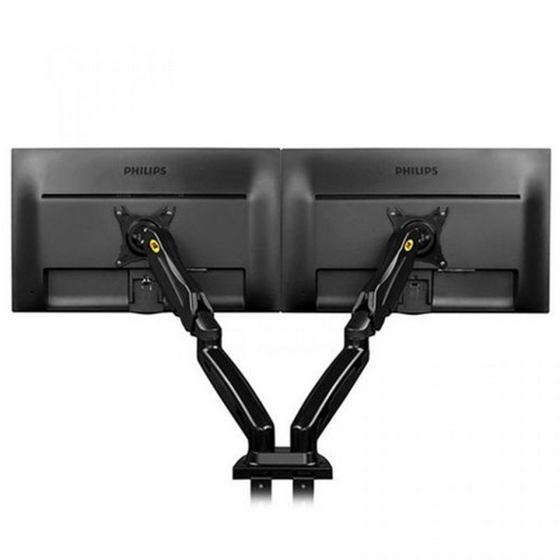 Desktop arm for computer monitor North Bayou Dual Monitor Desk Mount Stand Full