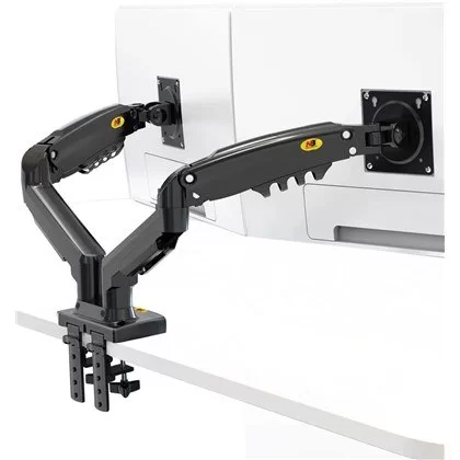 זרוע שולחנית למסך מחשב North Bayou Dual Monitor Desk Mount Stand Full Motion Swivel Computer Monitor Arm Gas Spring fits 2 Screens up to 27" F160 זרוע שולחנית למסך מחשב North Bayou Dual Monitor Desk Mount Stand Full Motion Swivel Computer Monitor Arm Gas Spring fits 2 Screens up to 27" F160