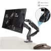 זרוע שולחנית למסך מחשב North Bayou Dual Monitor Desk Mount Stand Full Motion Swivel Computer Monitor Arm Gas Spring fits 2 Screens up to 27" F160 זרוע שולחנית למסך מחשב North Bayou Dual Monitor Desk Mount Stand Full Motion Swivel Computer Monitor Arm Gas Spring fits 2 Screens up to 27" F160