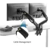 זרוע שולחנית למסך מחשב North Bayou Dual Monitor Desk Mount Stand Full Motion Swivel Computer Monitor Arm Gas Spring fits 2 Screens up to 27" F160 זרוע שולחנית למסך מחשב North Bayou Dual Monitor Desk Mount Stand Full Motion Swivel Computer Monitor Arm Gas Spring fits 2 Screens up to 27" F160