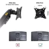 זרוע שולחנית למסך מחשב North Bayou Dual Monitor Desk Mount Stand Full Motion Swivel Computer Monitor Arm Gas Spring fits 2 Screens up to 27" F160 זרוע שולחנית למסך מחשב North Bayou Dual Monitor Desk Mount Stand Full Motion Swivel Computer Monitor Arm Gas Spring fits 2 Screens up to 27" F160