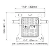 Адаптер для ноутбуков 10–17" для эргономичного кронштейна North Bayou Adapter for 10-17 inch laptop to ergometric arm FP-2 Цвет:чёрный