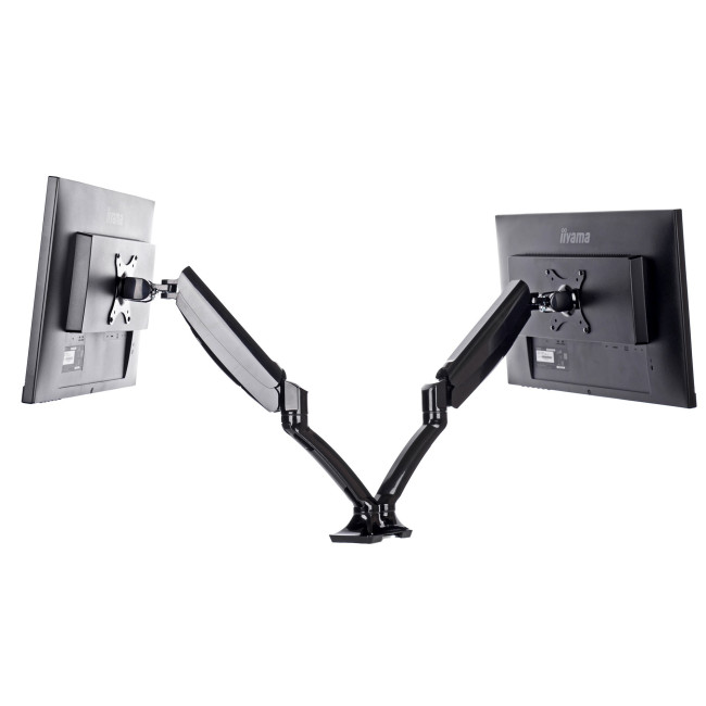 IIYAMA DUAL GAS SPRING MONITOR ARM DESK CLAMP/GROMMET DS3002C-B1