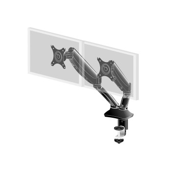 IIYAMA DUAL GAS SPRING MONITOR ARM DESK CLAMP/GROMMET DS3002C-B1