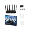 Router CUDY BE6500 WIFI7 2.5GB LAN up to 6453Mbps WR6500H Color:black